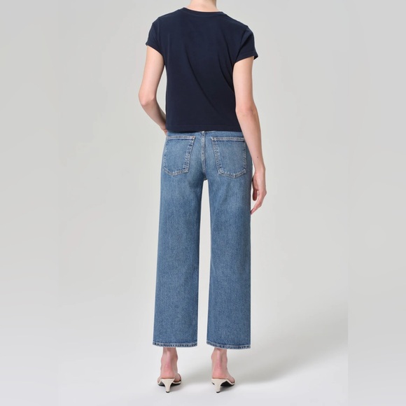 Agolde ‘Harper’ Cropped Jeans in Moor - Picture 4 of 11
